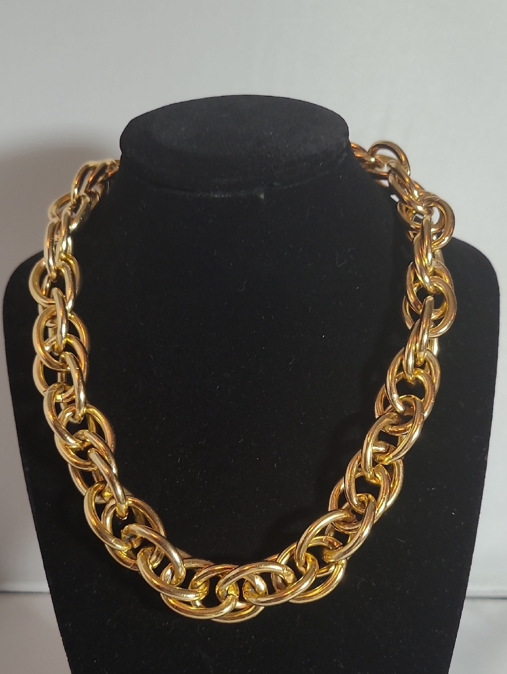 Vintage Gold-Tone Chunky Chain Necklace - Women Jewelry